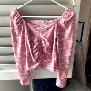 Pink Floral Long Sleeve